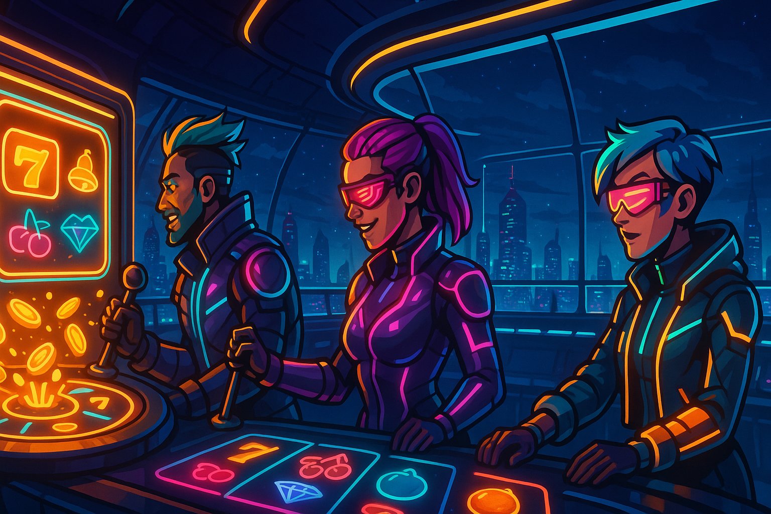 Variety of themed slot game screens available on the plus777 platform